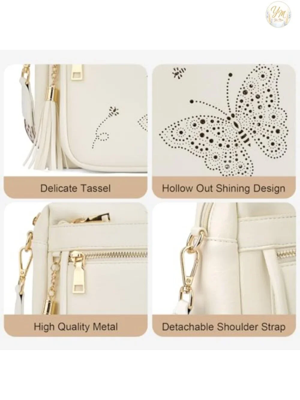 Vegan Leather Crossbody Bag Women Trendy Purse Shoulder Handbag Quilted